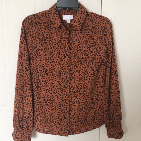 Topshop leopard print shirt - Picture 5 of 6